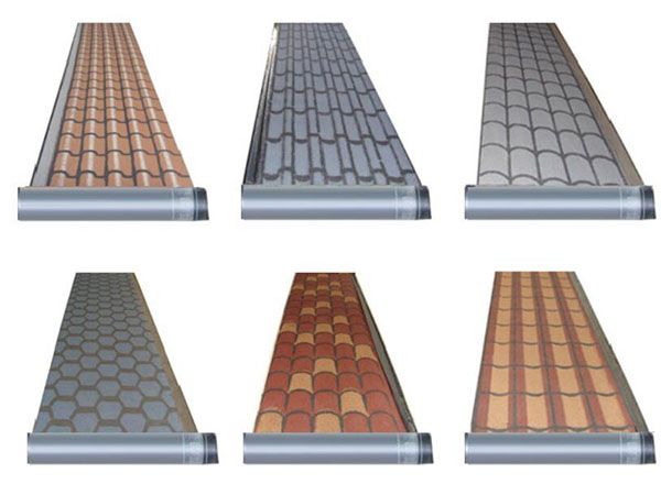 New waterproof roll material of three-dimensional and multi-color modified asphalt